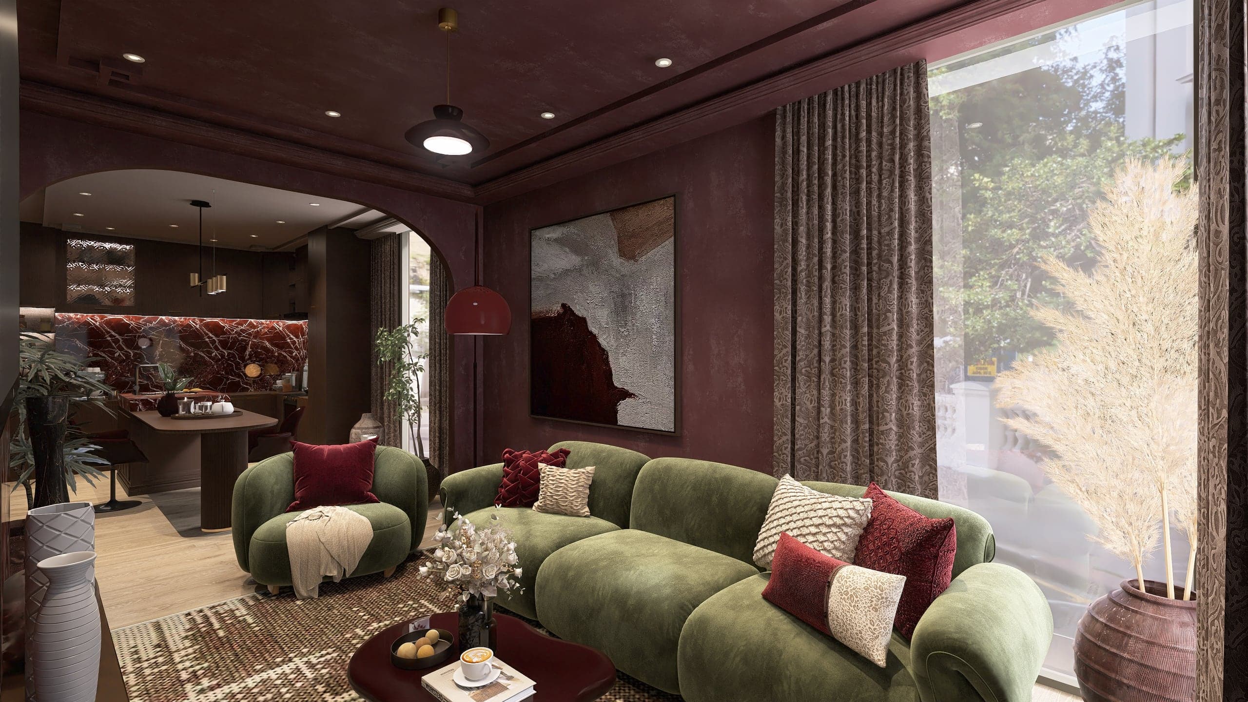 Burgundy Residence – ganzheitliches Düsseldorfer Apartment, Ansicht 7