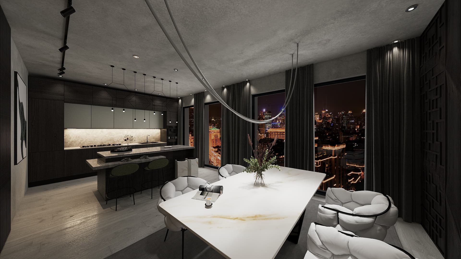 Concrete Calm – moderner Berliner Wohnraum, Ansicht 9