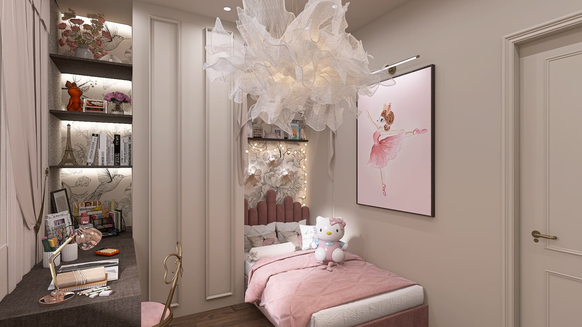 Parisian Dream – romantisches Pariser Kinderzimmer, Ansicht 1